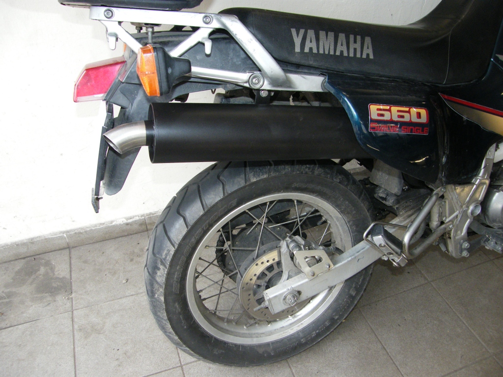 Yamaha motorkerékpár tuning kipufogódob rozsdamentes díszvéggel