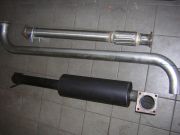 Gázüzemű aggregátor kipufogó cső, flexibiliscső, kipufogódob gyártás