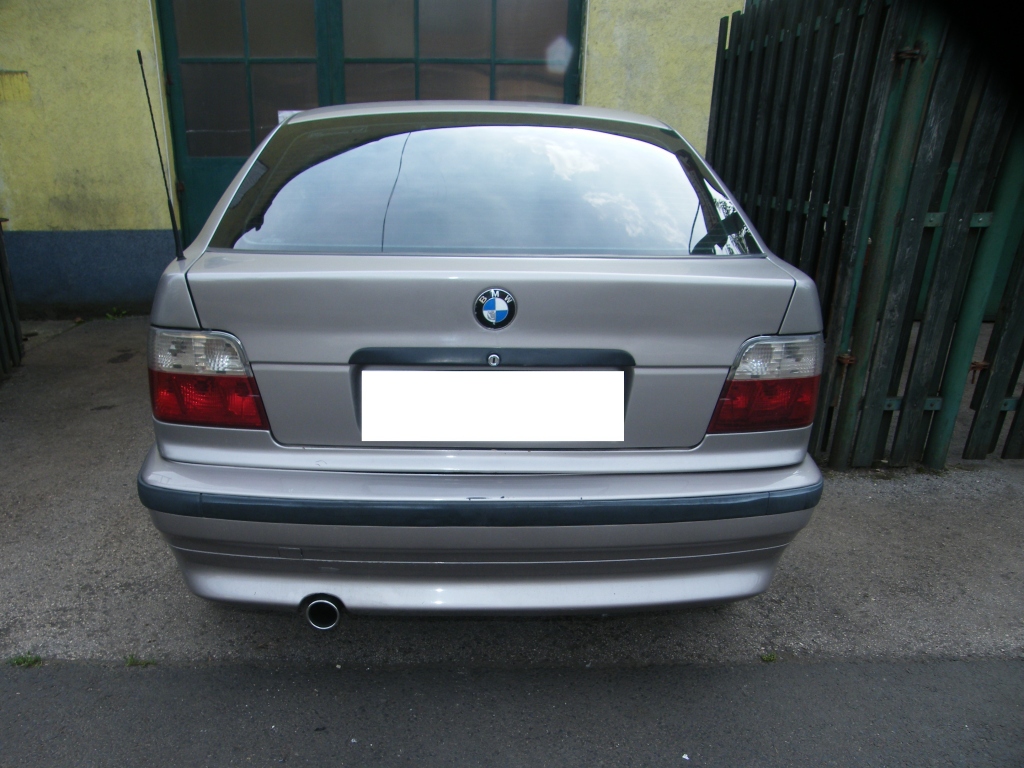 BMW E36 Compact sportkipufogó hátsódob kerek rozsdamentes díszvéggel
