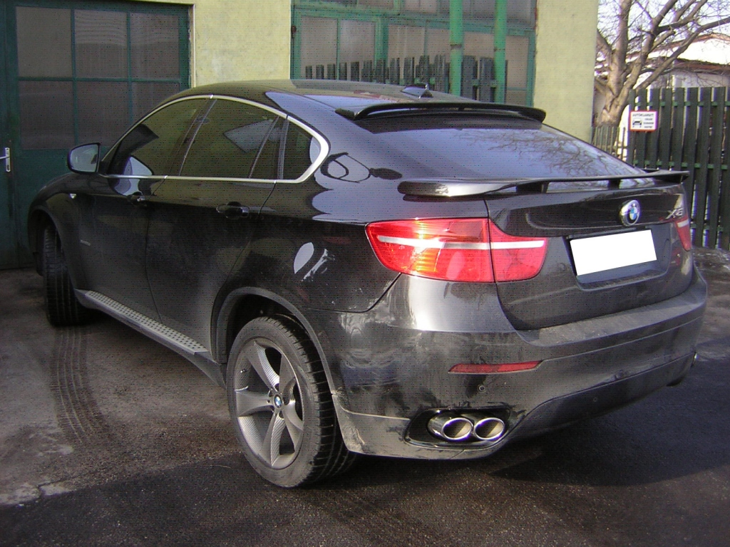 BMW X6 kipufogó optikai tuning