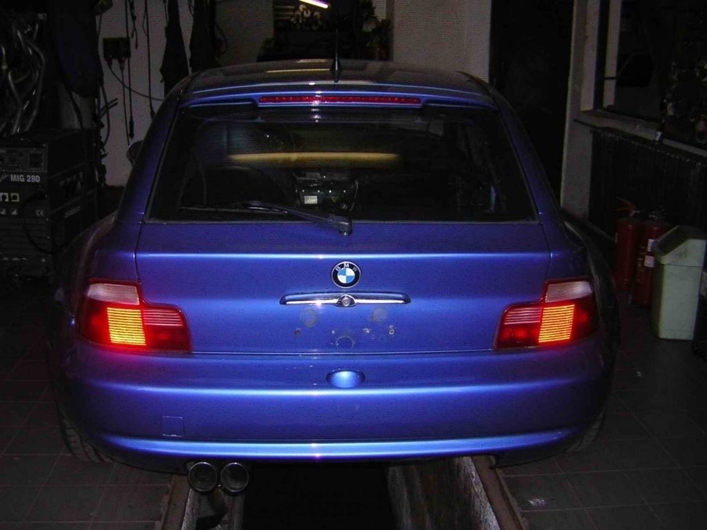 BMW Z3 sport kipufogó rendszer szerelés alatt