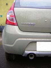 Dacia Sandero hátsó kipufogó dob tuning véggel