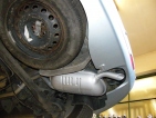 Lancia Phedra hátsó kipufogódob csővel