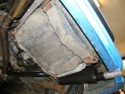 Mazda RX7 wankel turbo utángyártott kipufogó hátsódob csere csővel