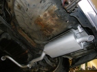 Rover 600 2.0 turbo diesel hátsó kipufogódob csere összekötőcsővel