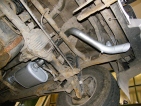 SSangyong Korando turbo diesel utángyártott kipufogódob, kipufogócső tartozékokkal