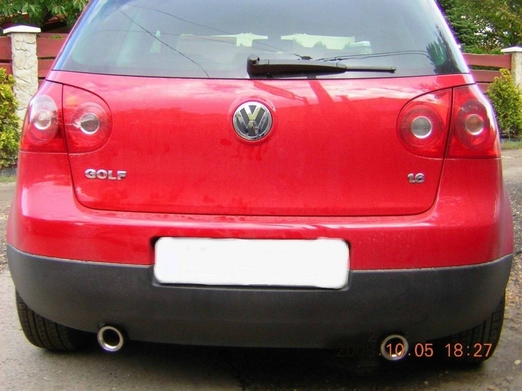 VW Golf V sport hátsódob dupla 85-ös véggel (2)