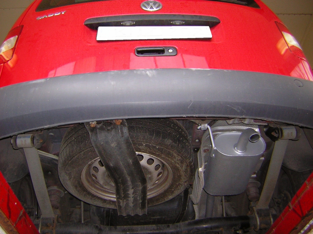 Volkswagen Caddy III life hátsó kipufogó dob